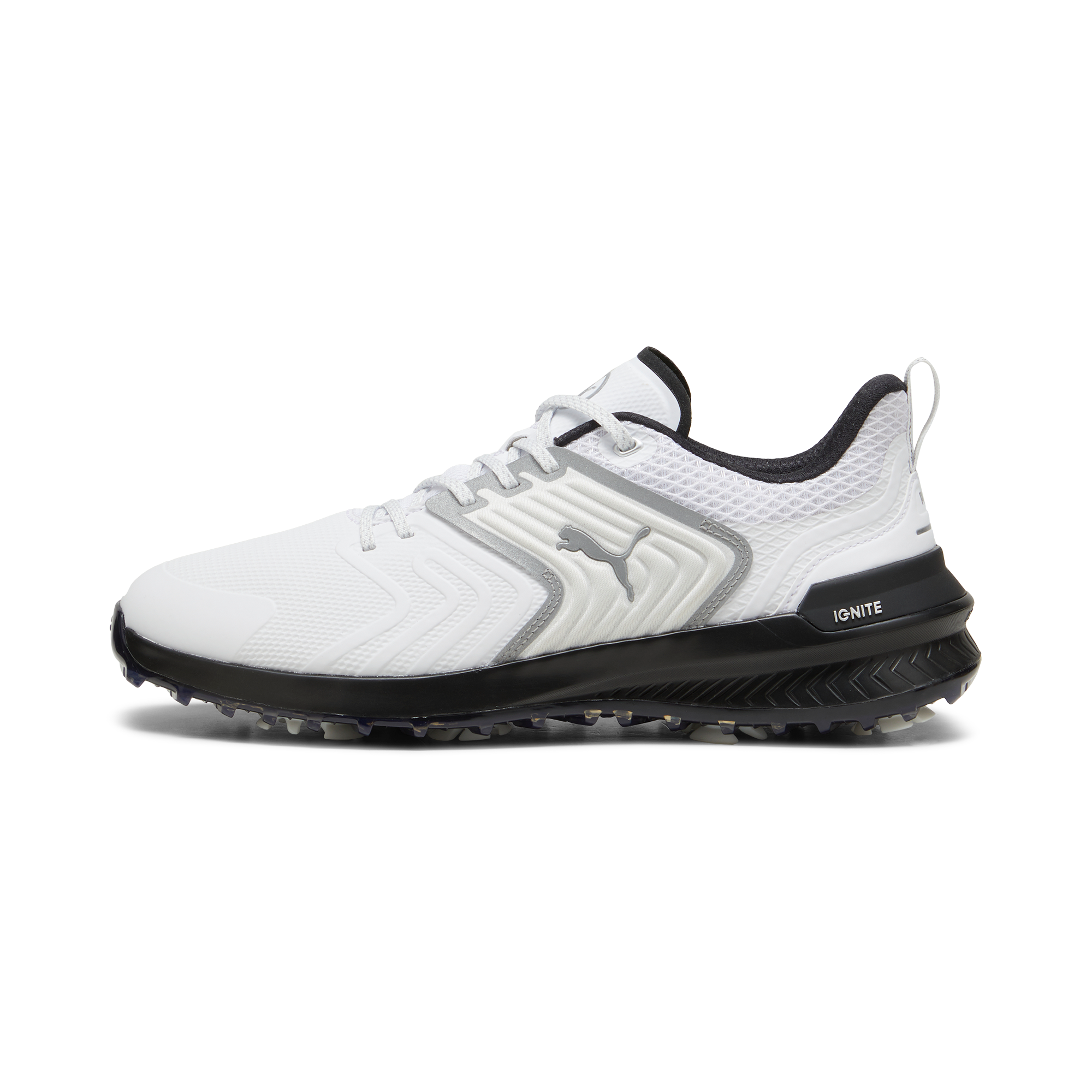 Men's Ignite Innovate Spiked Golf Shoe - White/Black | PUMA | Golf